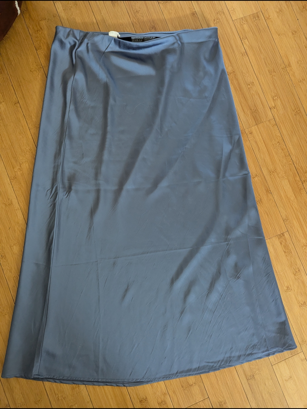 Satin Style A-Line Midi Skirt